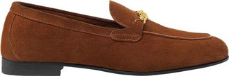 Versace Medusa Suede Slippers - Dames - Loafers - Bruin - 36 EU - Leer - Schoenen