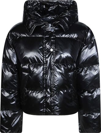 Pinko Impasto Padded Canvas High Collar Jacket