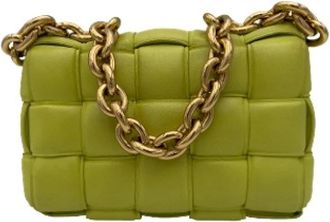 Bottega Veneta Pre-owned Mini Schoudertas - Dames - Vintage Mini Tas - Groen - ONE Size - Leer - Vintage