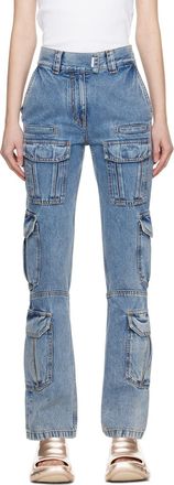 デニム・ジーパン GIVENCHY CARGO DENIM COTTON JEANS Givenchy Cargo Pants In Denim | Saks Fifth Avenue