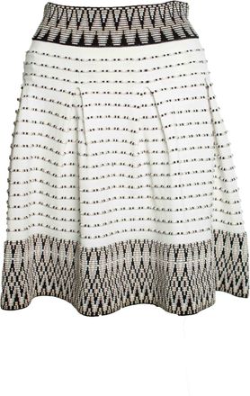 Maje Jiselle jaquard skirt in white