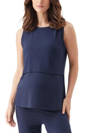 Ripe Peter Rib Nursing Tank in Navy at Nordstrom, Size X-Small