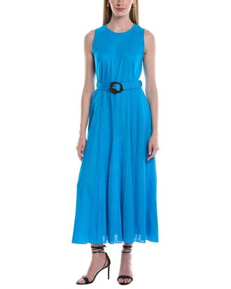 Diane Von F&uuml;rstenberg Diane Von Furstenberg Elliot Linen-Blend Midi Dress