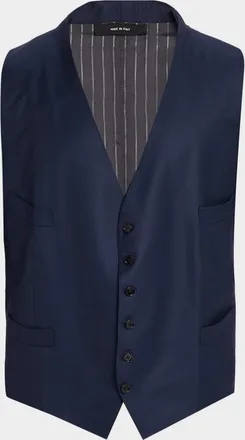 Tom Ford Men & apos;s Wool Button-Front Waistcoat