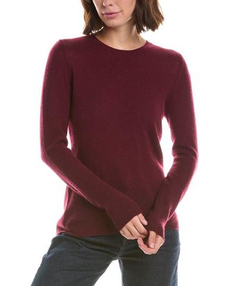 Fort&eacute; Cashmere Basic Crewneck 100% Cashmere Sweater