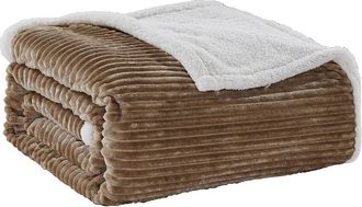 Luxury Home Oversized Corduroy Sherpa Reversible Blanket