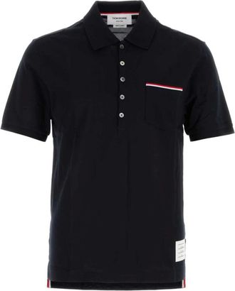 Thom Browne Heren, Tops, Blauw, Maat: L Katoen