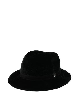 Giorgio Armani Fedora hats - unisex - Polyester/Elastane/Cupro/Cotton/Viscose - 60 - Black