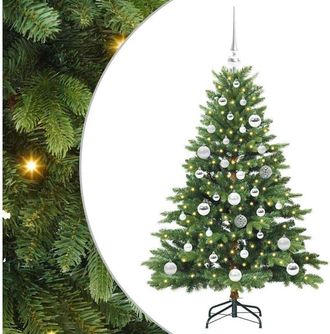 vidaXL Árbol de Navidad artificial con 150 LED Verde 120 cm PE y PVC vidaXL