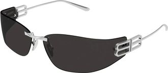 Balenciaga Sunglasses, female, Gray, Size: ONE SIZE Gossip D-frame Sunglasses