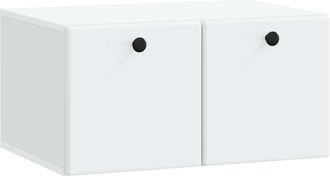 vidaXL Mueble De Tv De Pared 59,5 X 41 X 30 Cm Blanco Vidaxl