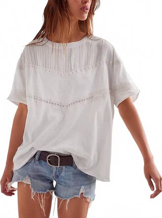 Free People Dorothy Crewneck Tee In Ivory