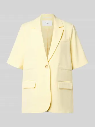 Vero Moda Relaxed Fit Blazer mit Viskose-Anteil Modell Likka in GELB, Gr&ouml;&szlig;e 34