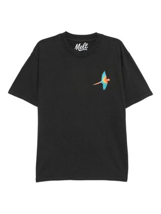 Melt graphic-print T-shirt - men - Cotton - XXXL - Neutrals