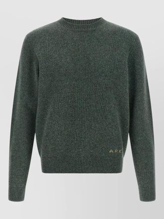 A.P.C. edmond sweater fitted cuffs structured hem
