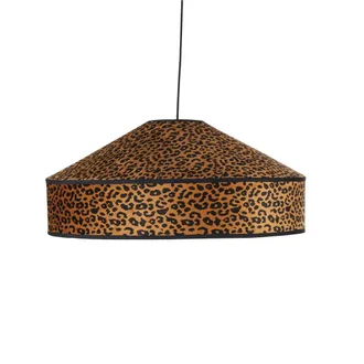 Maisons du monde L&aacute;mpara de techo con estampado de leopardo de poli&eacute;ster reciclado