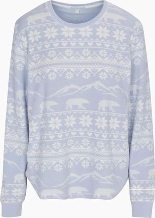 PJ Salvage Womens Salvage Snowflake Shirt - Hellblau - Size: 16