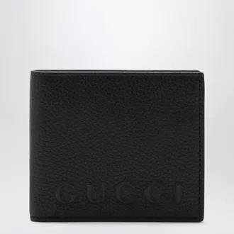 Gucci Black bi-fold wallet in grained leather