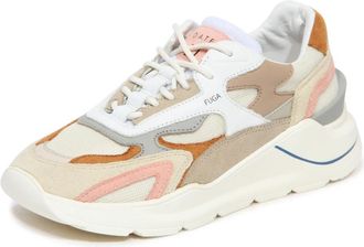 D.A.T.E. Colored Cream Fuga Sneakers - Dames - Sneakers - Veelkleurig - 40 EU - Schoenen