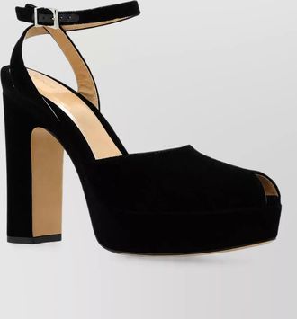 Fendi velvet platform sandals