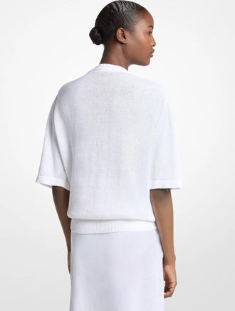 Michael Kors Linen and Cotton T-Shirt