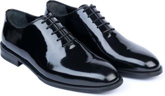 Vella Pais Stilos Whole Cut Oxford Patent Leather Dress Shoes