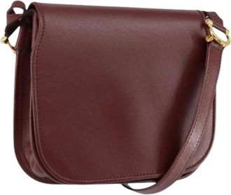 Cartier Pre-owned Cross Body Bags, female, Red, Size: ONE SIZE Pre-owned Vintage Leather Cross Body Bag