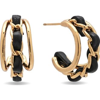 Eye Candy Los Angeles Karolina Hoop Earrings in Gold at Nordstrom Rack