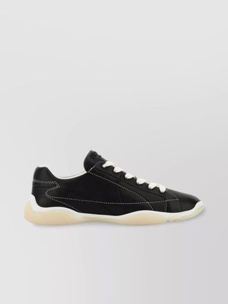 Prada leather low-top sneakers