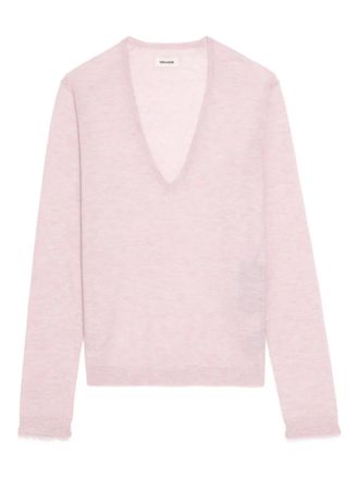Zadig&Voltaire V-neck knitted jumper - Pink