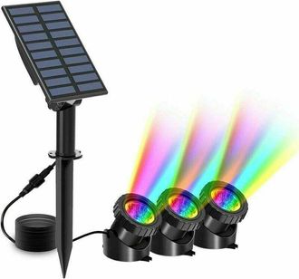 OEM Luces Solares Para Estanque, 2 Modos De Iluminaci&oacute;n, Ip68 Resistente Al Agua