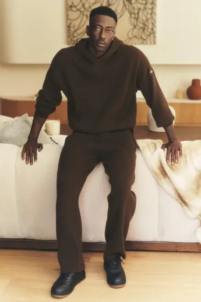 Alo | Scholar Straight Leg Sweatpant in Espresso, Size: 2XL