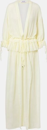 The Attico Ruffled cotton maxi dress
