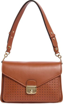 Longchamp Mademoiselle Perforated Shoulder Bag in Cognac at Nordstrom Rack