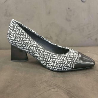 The Flexx Womens Miley Pump Shoe In Black/white