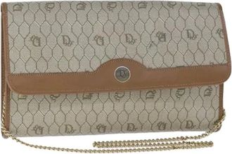 Dior Pre-owned Clutches, female, Beige, Size: ONE SIZE Pre-owned Vintage Shoulder Bag