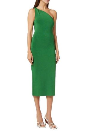 Galvan London Green One Shoulder Dress Size XS