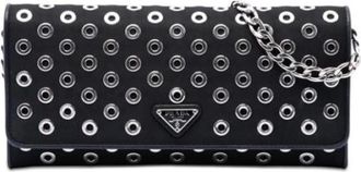 Prada Pre-owned Nylon Crossbody Bag - Dames - Vintage Clutch - Zwart - ONE Size - Nylon - Vintage