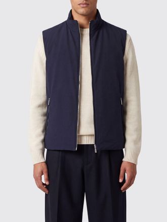 Moorer Padded Technical Polyester Gilet with High Neck and Zip