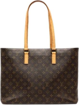 Louis Vuitton Pre-owned Luco Tote Bag - Dames - Vintage Shopper - Bruin - ONE Size - Leer - Vintage