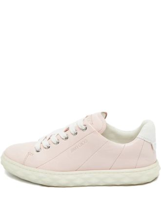Jimmy Choo London Diamond leather sneakers - Pink