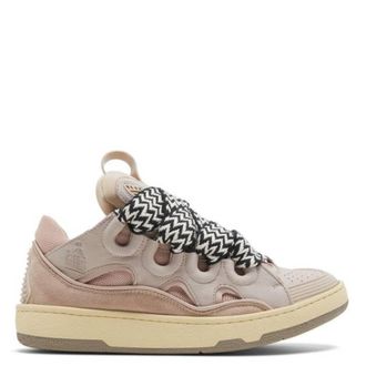 Lanvin Pale Pink Curb Sneakers, Brand Size 38 ( US Size 7 )