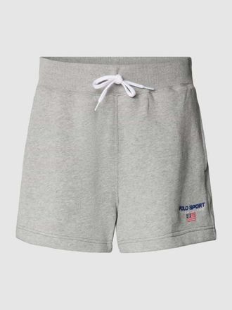 Ralph Lauren Shorts mit Ges&auml;&szlig;tasche in Hellgrau, Gr&ouml;&szlig;e L