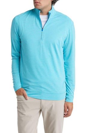 Johnnie-O Johnnie-O Vaughn Classic Fit Quarter Zip Performance Pullover in Caicos at Nordstrom, Size Large