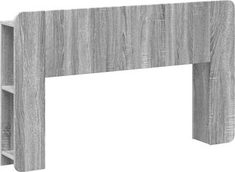 vidaXL Cabecero Con Armario Gris Sonoma Madera De Ingenier&iacute;a Vidaxl