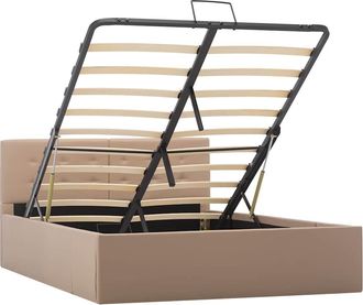 vidaXL Giroletto Idraulico Cappuccino In Similpelle 120x200cm Vidaxl
