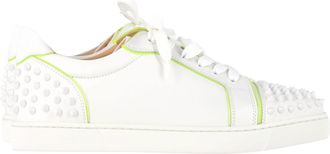 Christian Louboutin Pre-owned Womens Vieira Spikes Sneakers in White Leather - Size EU 41