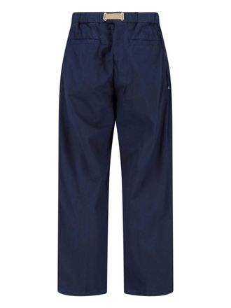 White Sand Mens Trousers Blue Cotton ; Elastane