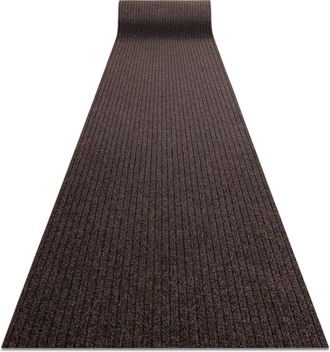 RugsX Zerbino Antiscivolo Per Metri Lineari Ceylon Esterno, Interno, Su Gomma - Marrone 0300 100cm Brown 100x190 Cm