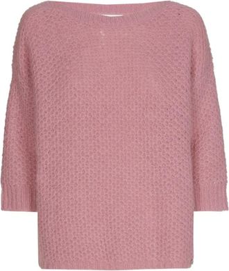 Marie Méro Truien & Vesten, Dames, Roze, 2Xl, Moderne Alpaca Blend Trui